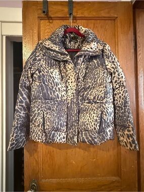 Leopard Print Puffer Jacket - The Kooples